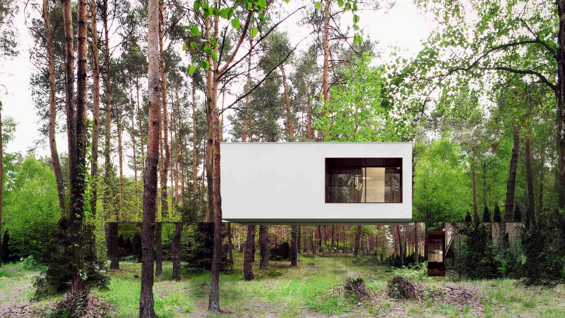 Dom RE: MIRROR HOUSE 1.0 projektu architekta Marcina Tomaszewskiego REFORM Architekt