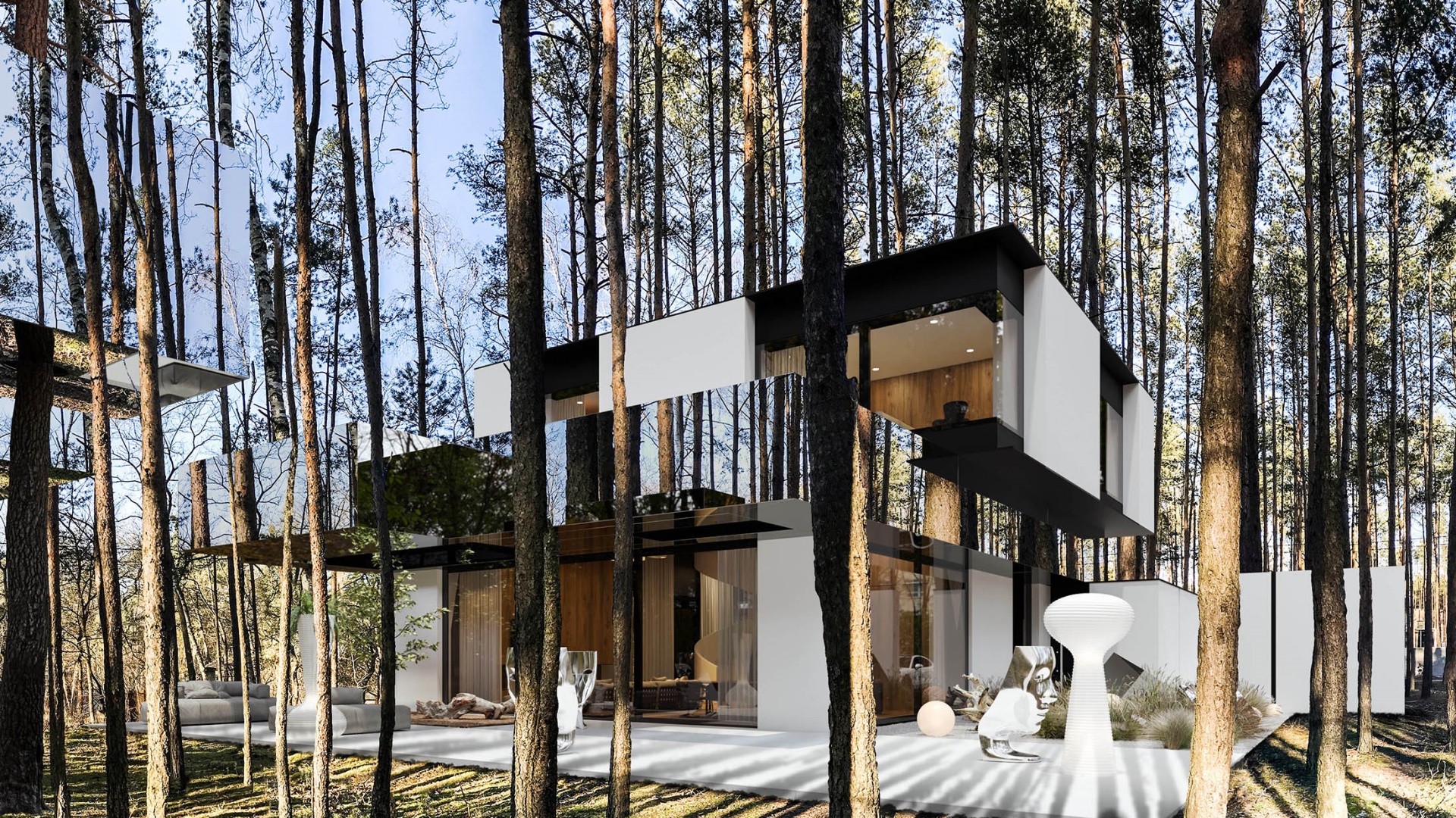 Dom RE: MIRROR HOUSE 3.0 projektu architekta Marcina Tomaszewskiego REFORM Architekt