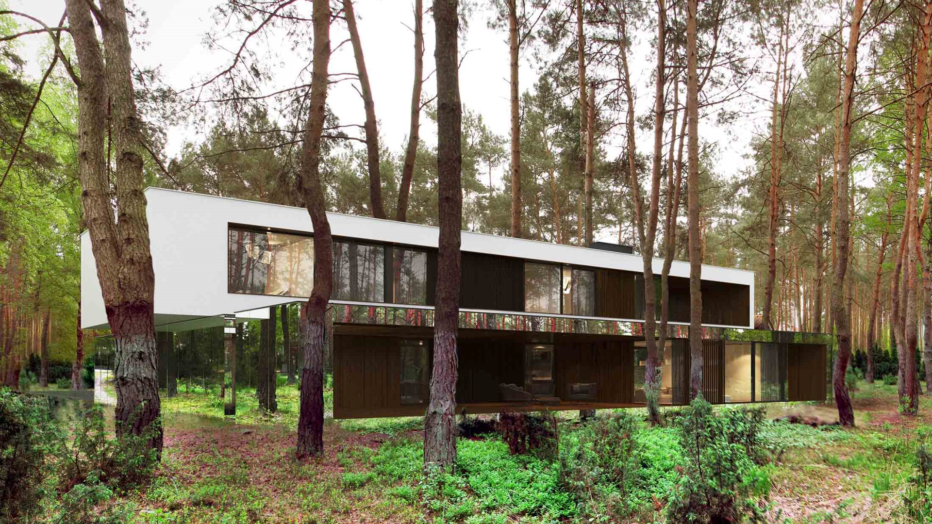 Dom RE: MIRROR HOUSE 1.0 projektu architekta Marcina Tomaszewskiego REFORM Architekt