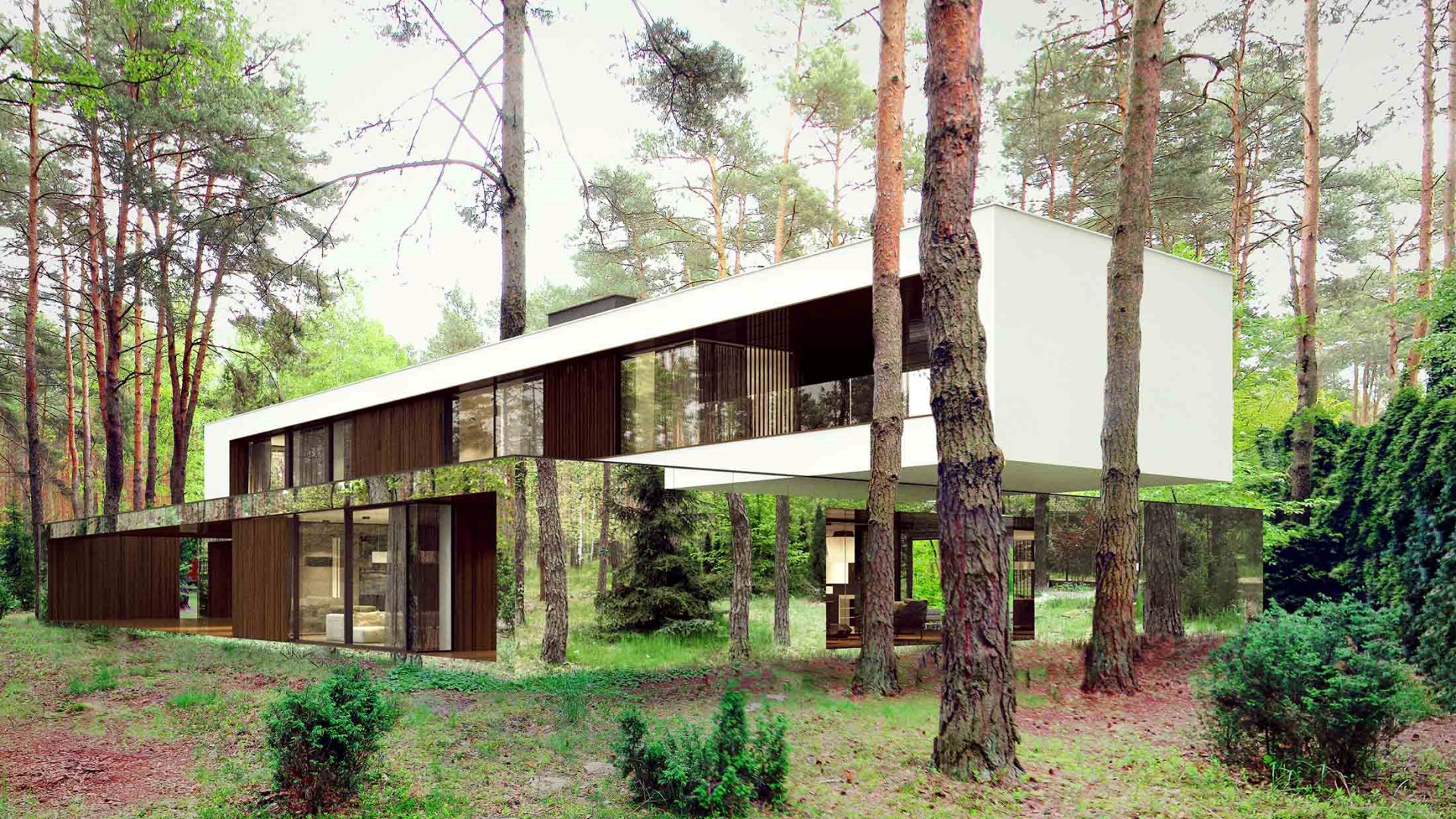 Dom RE: MIRROR HOUSE 1.0 projektu architekta Marcina Tomaszewskiego REFORM Architekt