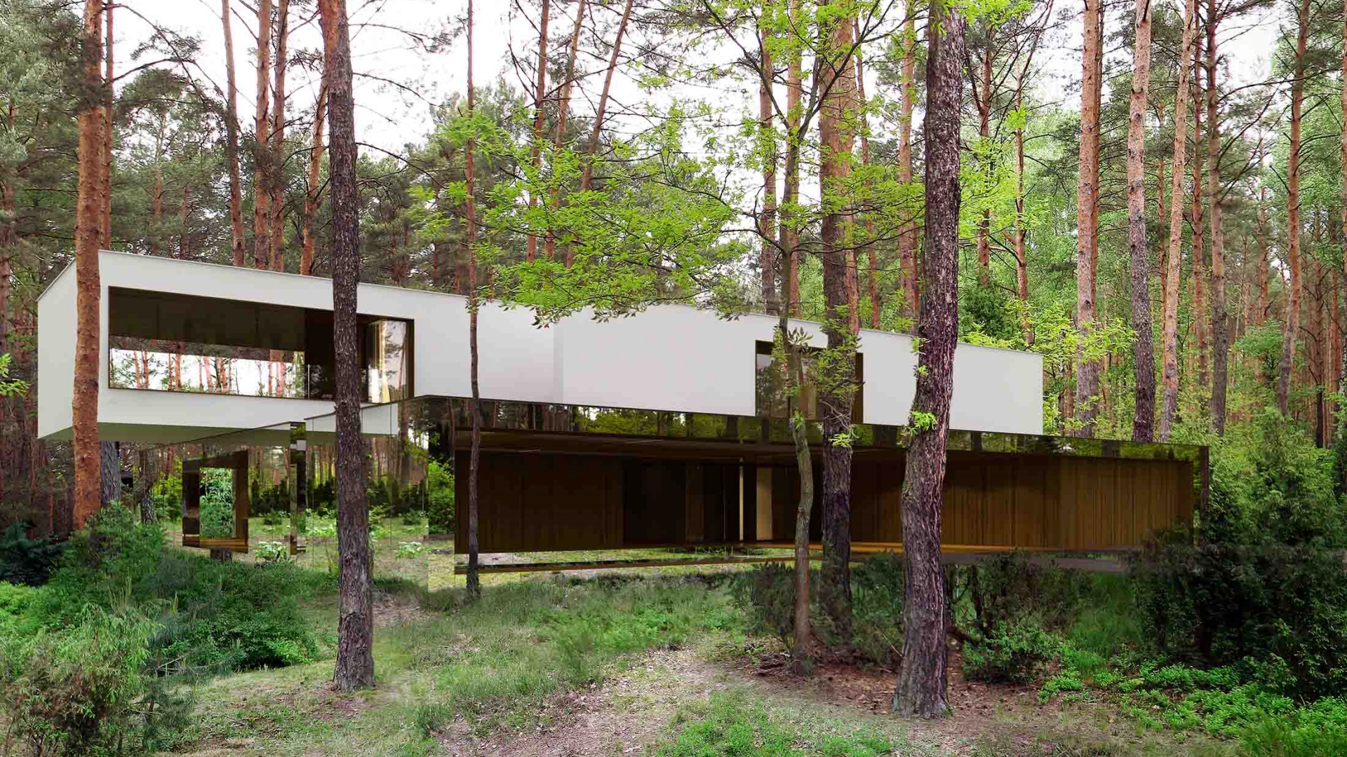 Dom RE: MIRROR HOUSE 1.0 projektu architekta Marcina Tomaszewskiego REFORM Architekt