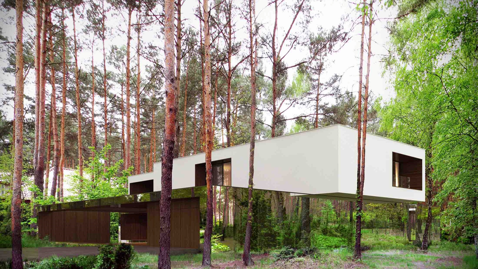 Dom RE: MIRROR HOUSE 1.0 projektu architekta Marcina Tomaszewskiego REFORM Architekt